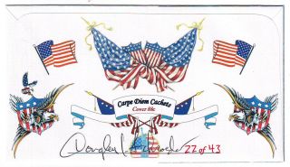 Carpe Diem 4487 Flag Coil Combo 88cy Cacheted Front And Back photo