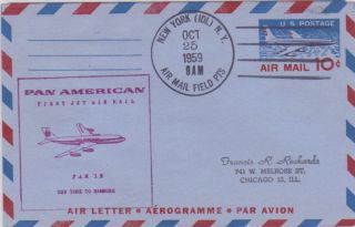 First Jet Airmail Fam 18 - York To Hamburg,  Germany photo