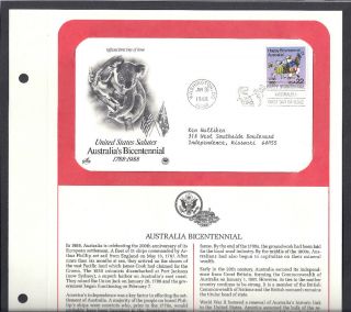 2370 Australia Bicentennial Souvenir Page photo