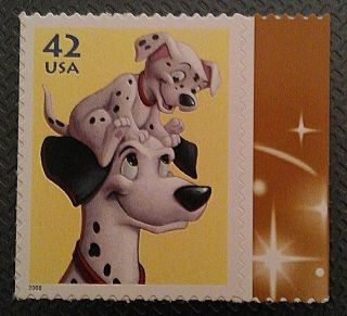 Us 4342 42c The Art Of Disney: Imagination - Pongo And Pup Single Stamp. photo