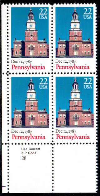Sc 2337 Pennsylvania Ratification Zipblk/4 Cv $2.  50 photo