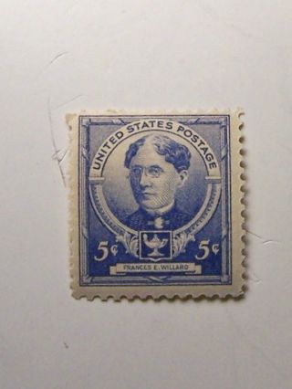F.  E.  Willard 5c (1) Stamp Cat 872 F/v20c C/v $2.  00 L/h O/g photo