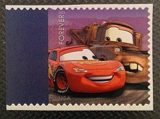 4553 2011 Cars - Usa Forever Stamp - Send A Hello Series photo
