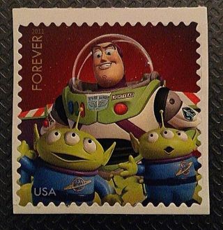 Buzz Lightyear Disney Toy Story Forever Stamp Send A Hello 2011 photo