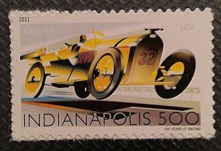 Us 2011 Indy 500 Single Stamp photo