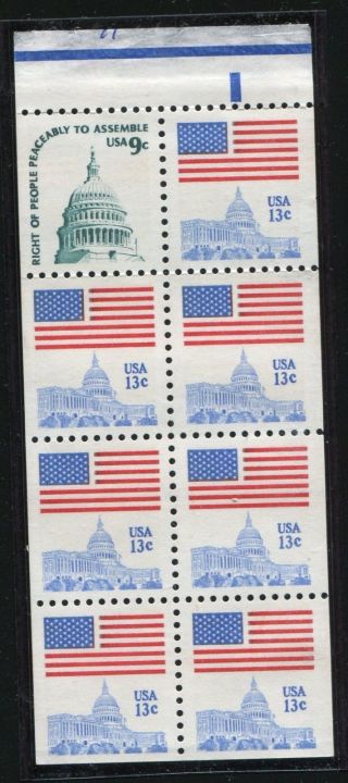 Us Scott 1623a Never Hinged Booklet Pane @fv photo