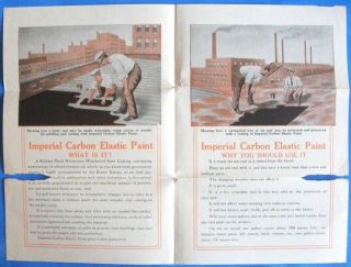 1910 Us Business Advertising Envelope & Brochure Imperial Paint Oil Roofing photo