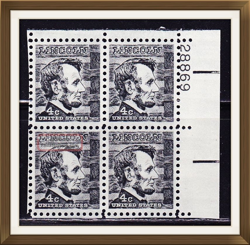 Us Block Of 4 Stamp With Plate 28869 Scott 1282