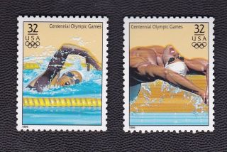 U.  S.  - Olympics Swimming,  Men & Women; Atlanta,  The 1996 Centennial photo