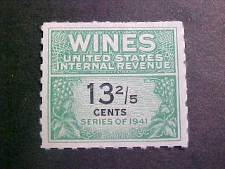U.  S.  Wine Revenue Scott Re185.  13 - 2/5 C.  - Ngai - F - Vf - 2013 Sccv $27.  50 photo
