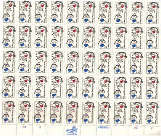 The United States Of America 20 Cent Full Plate Block Sheet photo