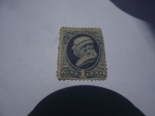 U.  S.  Stamp 1873 Perf 12 156 Franklin Ultramarine With Secret Mark photo