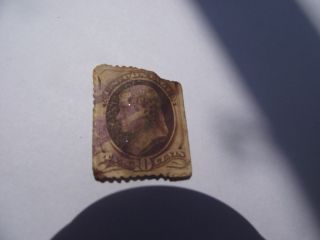 U.  S.  Stamp 1873 Perf 12 161 Jefferson Brown With Secret Mark photo