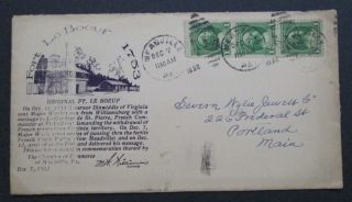 Scott 705 Fort Le Boeuf 1932 Three 1 Cent George Washington Stamped Envelope photo