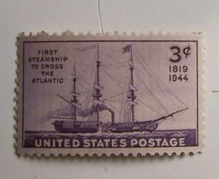 Steamship Issue 3c (1) Stamp Cat 923 N/h O/g photo