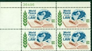 1576,  World Peace Through Law,  10 Cent,  1975 photo