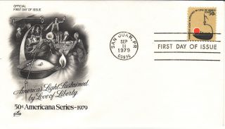 1979 Iron Betty Lamp First Day Cover - - Artcraft photo