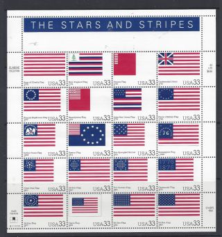 3403 The Stars And Stripes Sheet,  Fine Never Hinged photo