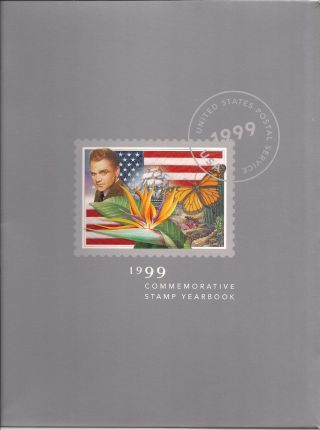 1999 Usps Commemorative Stamp Yearbook W/mnh Stmps Mounted In Yearbook photo