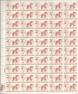 1979 Year Of The Child Stamp,  1772,  Sheet photo