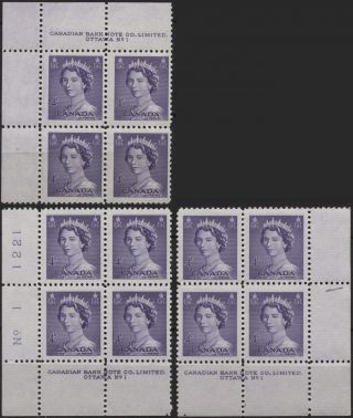 Canada 328 Plate Block 1 Upper Left,  Lower Left,  Lower Right Corners photo