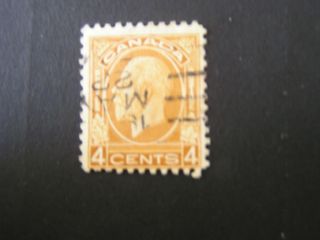 Canada,  Scott 198,  4c.  Value Ocher Kgv 1932 Issue photo