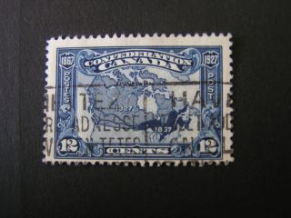 Canada,  Scott 145,  12c.  Value Dark Blue 1927 Iss photo