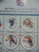 50th Nhl All - Stars 6 Stamp Issue Sheet Canada Post 05.  02.  2000 Canada photo 2