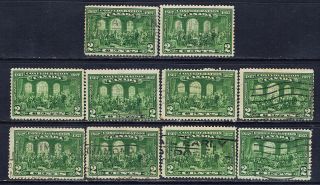 Canada 142 (19) 1927 2 Cent Green Fathers Of Confederation 10 photo