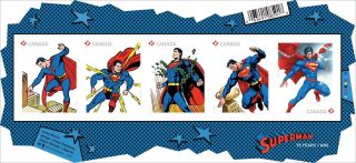 Canada 2013 Superman 75th Anniversary Superman Souvenir Sheet photo