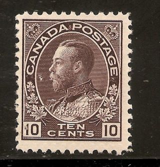 King George V Admiral 10 Cents Plum 116 Mh photo