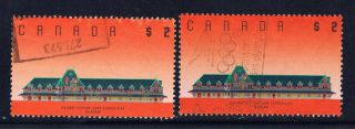 Canada 1182iii (14) 1992 $2.  00 Mcadam Railway Station,  N.  B.  2 Cv$3.  00 photo