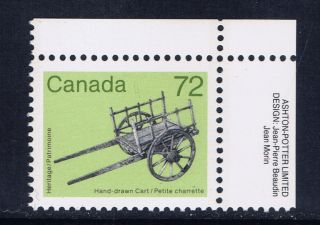 Canada 1083 (4) 1987 72 Cent Hand - Drawn Cart Cv$2.  25 photo