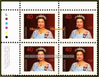 Canada 1989 Canadian Queen Elizabeth Face $1.  60 Banknote Stamp Corner Block photo