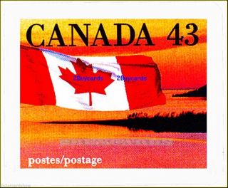 Canada 1993 Canadian Maple Leaf Flag Fv Face 43 Cent Quick Stick Stamp photo