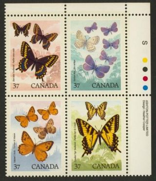 Canada 1213a Top Right Block Butterflies photo