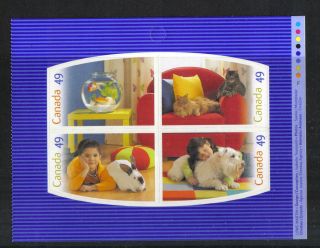 Canada 2004 Pets Booklet Pane - - Attractive Animal Topical (2060a) photo