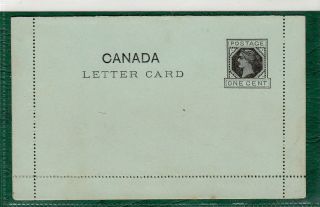 Canada.  Pre Printed Reply Card With Reply.  1c Black.  Not. photo