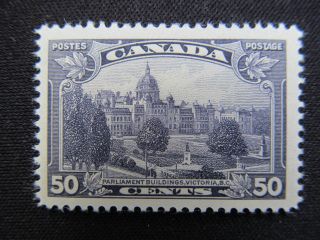 1935 Mh Canada 50 Cent Stamp: Parliament Buildings In Victoria,  Bc; Cv $27.  50 photo