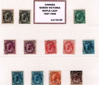 Canada 1897 To 1898 Queen Victoria Maple Leaf photo