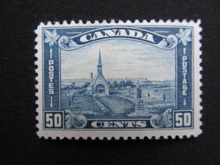 1930 Canada Mh 50 Cent Stamp,  176,  Acadian Memorial Church; Cv $175.  00 photo
