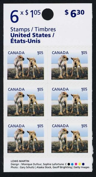 Canada 2510 Booklet Baby Animals,  Caribou photo