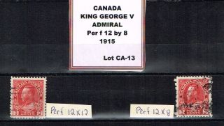 Canada 1915 King George V Admiral 12x8 Perf photo