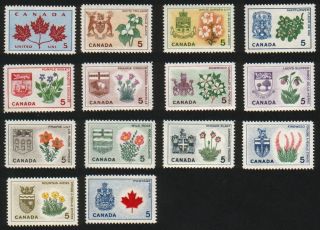 Canada - 417 - 429a Provincial Flowers And Coats Of Arms - photo