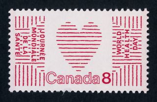 Canada 560ii (gt2 Tag) Heart,  World Health Day photo