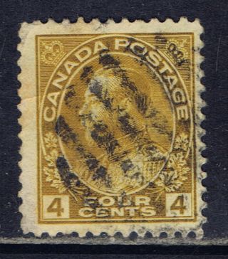 Canada 110 (19) 1922 4 Cent Olive Bistre King George V Cv$5.  00 photo