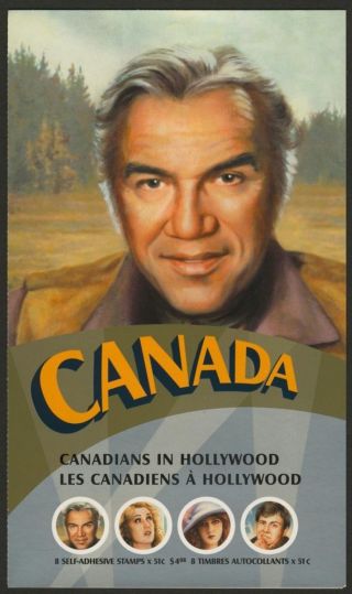 Canada 2154 Booklet Bk328 Lorne Greene,  Canadians In Hollywood photo