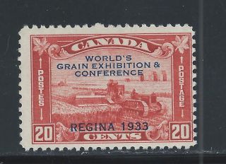 Grain Exhibition 20 Cents Red Brown 203 Nh photo