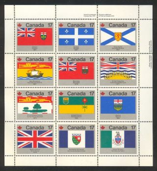 Canada 832a 1979 $2.  04 Provincial/territorial Flags Ur photo