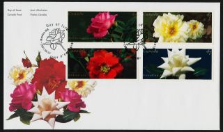 Canada 1911 - 4 Fdc Flowers,  Roses photo